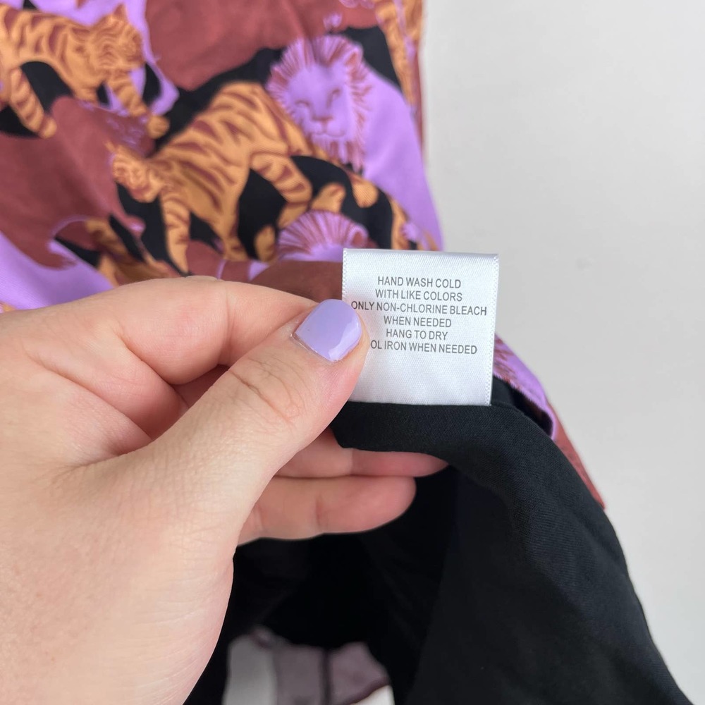 Modcloth Pink Brown Tiger Print Midi Skirt - Picture 10 of 11